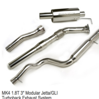 EUROJET EJ421-E30-01-00 | MK4 1.8T 3″ MODULAR JETTA/GLI TURBOBACK EXHAUST SYSTEM