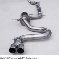 EUROJET EJ511-E30-01-01 | MK5 2.0T V-BANDED GTI TURBOBACK EXHAUST SYSTEM